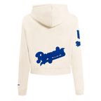 MLB KANSAS CITY ROYALS TRIPLE TONAL CHANDAIL À CAPUCHON EN MAILLE DOUBLE À GLISSIÈRE POUR FEMME (COQUILLE D'ŒUF)
