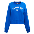 MLB KANSAS CITY ROYALS CLASSIC WOMEN'S CREWNECK (ROYAL BLUE)