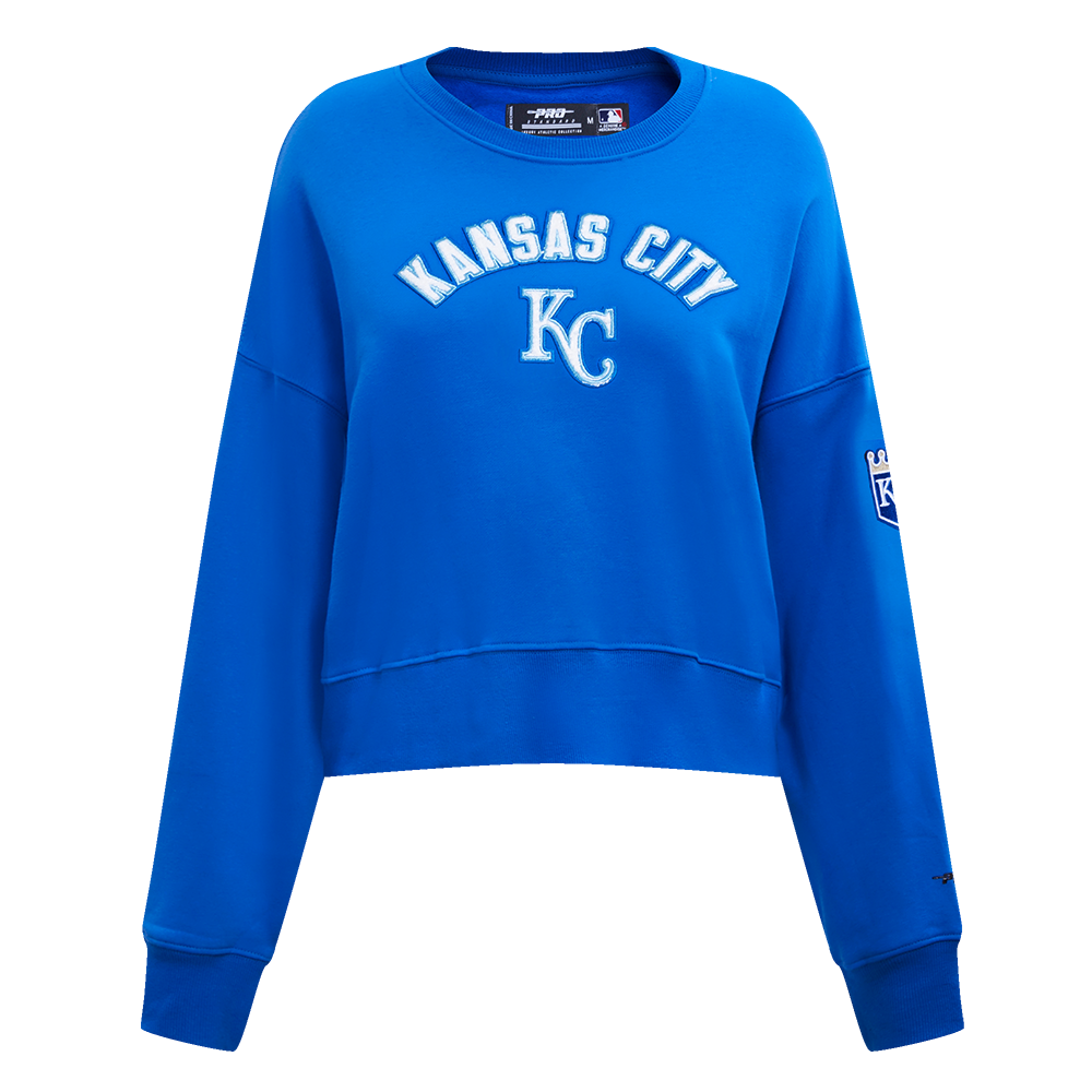MLB KANSAS CITY ROYALS CLASSIC WOMEN'S CREWNECK (ROYAL BLUE)