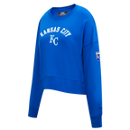MLB KANSAS CITY ROYALS CLASSIC WOMEN'S CREWNECK (ROYAL BLUE)