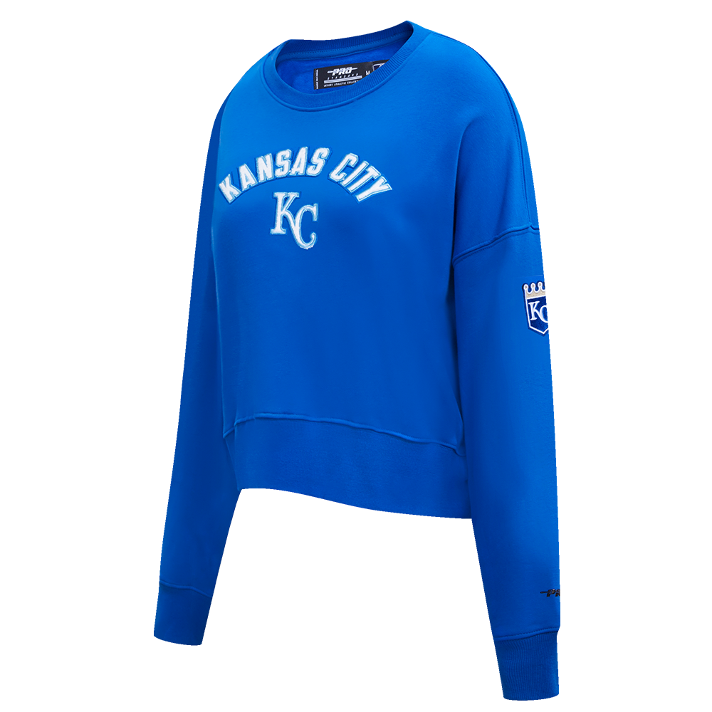MLB KANSAS CITY ROYALS CLASSIC WOMEN'S CREWNECK (ROYAL BLUE)