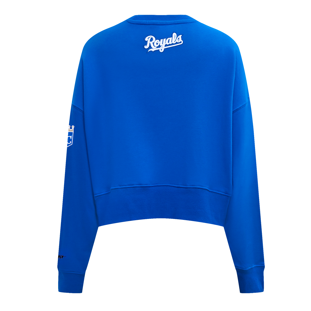 MLB KANSAS CITY ROYALS CLASSIC WOMEN'S CREWNECK (ROYAL BLUE)