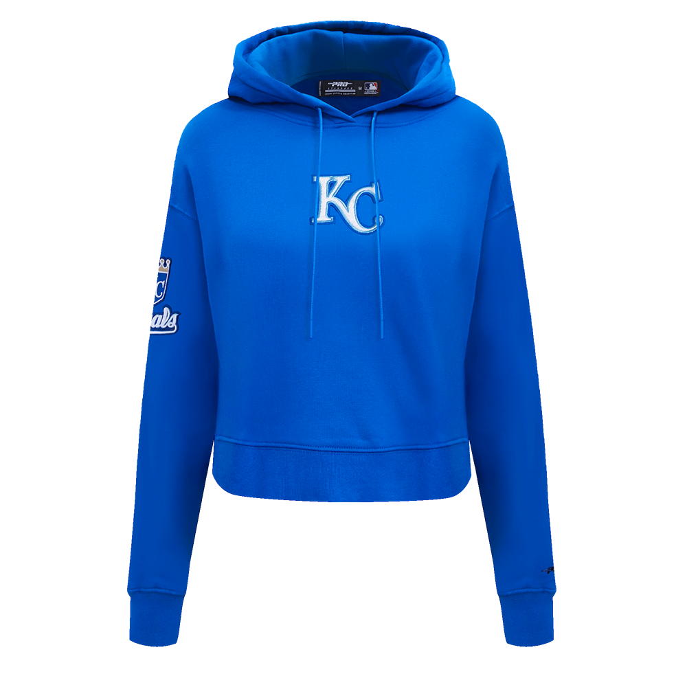 MLB KANSAS CITY ROYALS CLASSIC CHANDAIL À CAPUCHON COURT POUR FEMME (BLEU ROYAL)