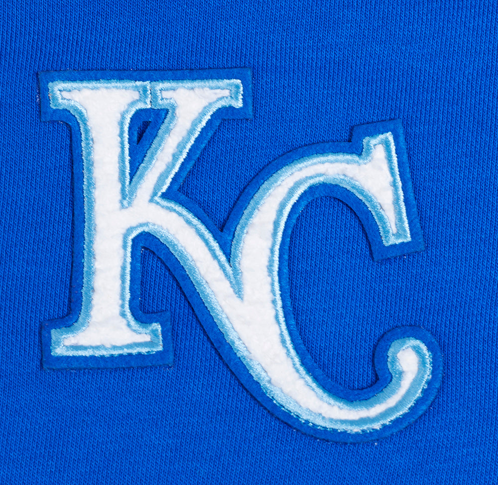 MLB KANSAS CITY ROYALS CLASSIC CHANDAIL À CAPUCHON COURT POUR FEMME (BLEU ROYAL)