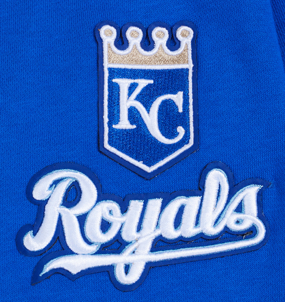 MLB KANSAS CITY ROYALS CLASSIC CHANDAIL À CAPUCHON COURT POUR FEMME (BLEU ROYAL)