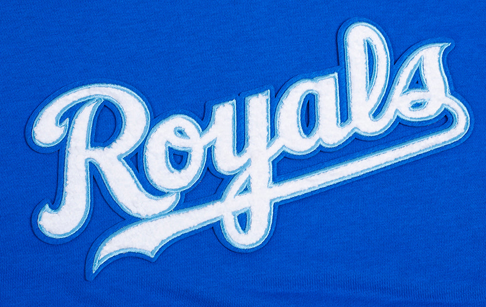 MLB KANSAS CITY ROYALS CLASSIC CHANDAIL À CAPUCHON COURT POUR FEMME (BLEU ROYAL)