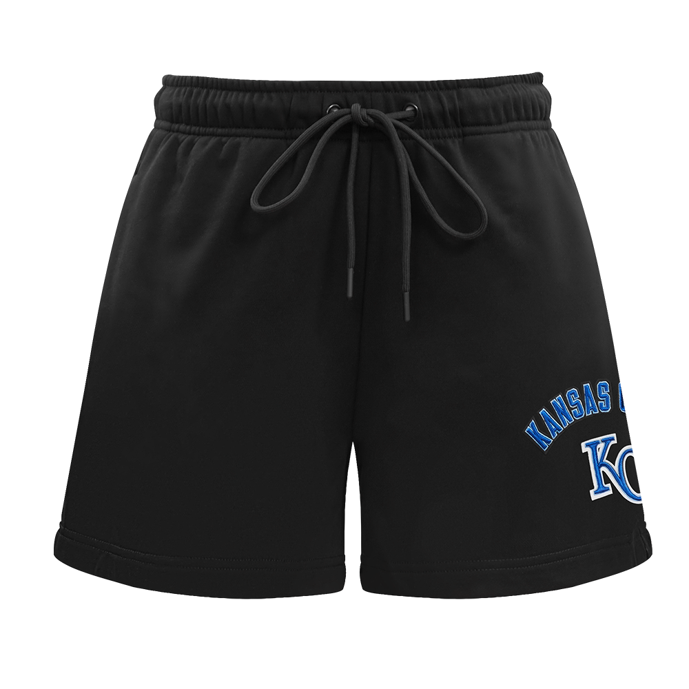 MLB KANSAS CITY ROYALS CLASSIC WOMEN'S FLEECE SHORT (BLACK)