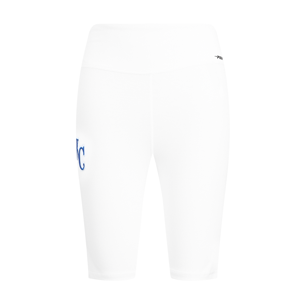 MLB KANSAS CITY ROYALS CLASSIC WOMEN'S COTTON BIKE SHORT (WHITE)