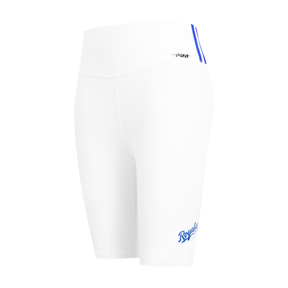 MLB KANSAS CITY ROYALS CLASSIC WOMEN'S COTTON BIKE SHORT (WHITE)