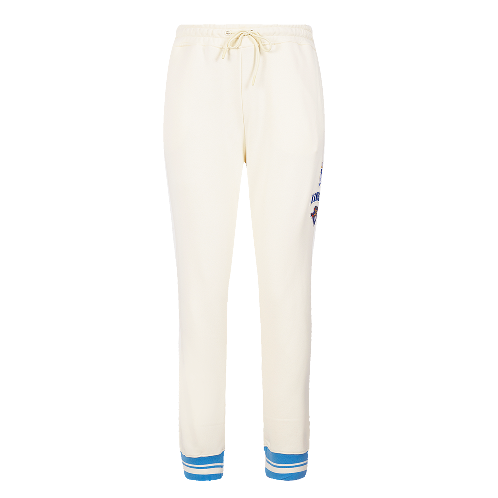 MLB KANSAS CITY ROYALS RETRO CLASSIC WOMEN'S SWEATPANT (EGGSHELL/ UNIVERSITY BLUE)