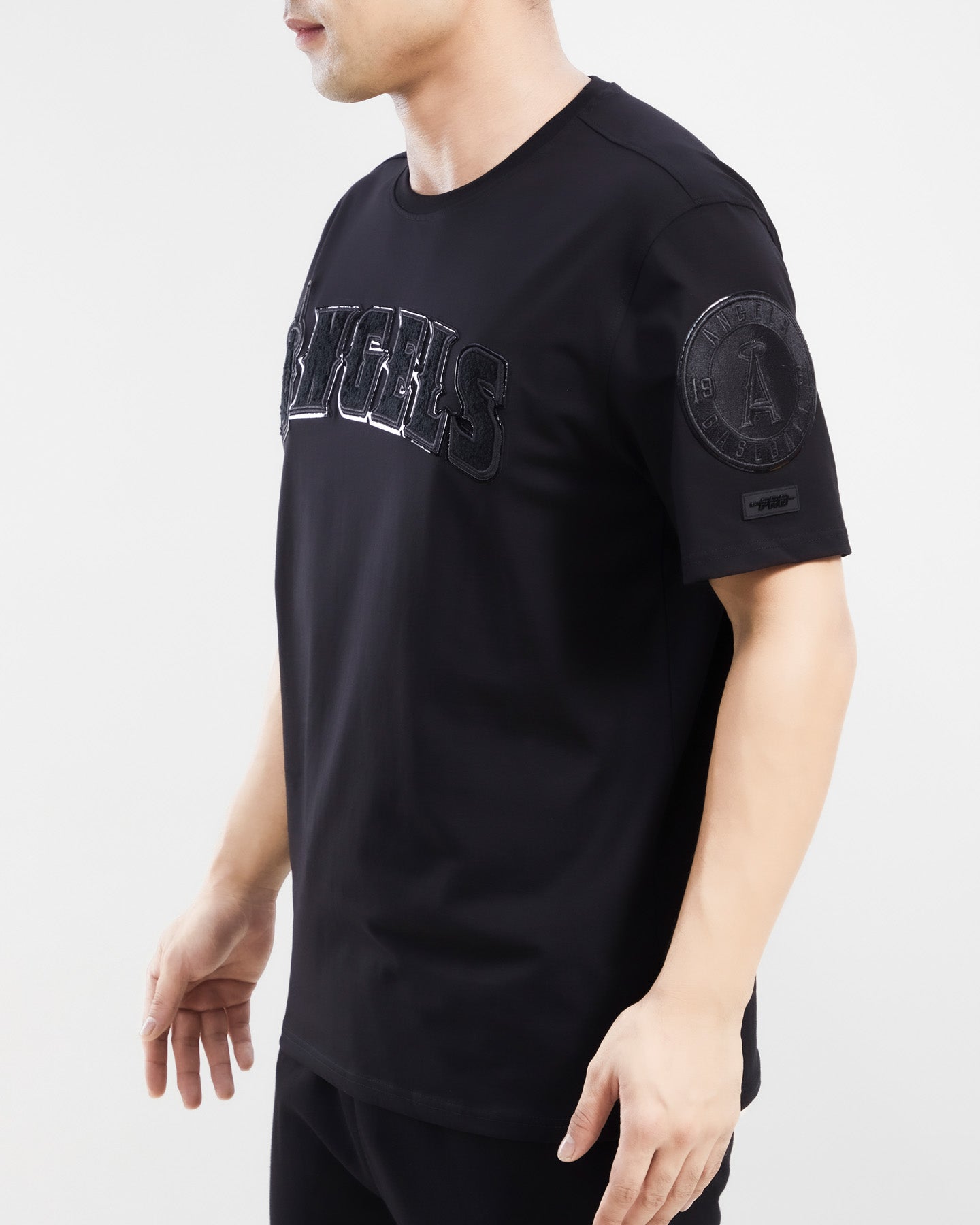 MLB LOS ANGELES ANGELS TRIPLE BLACK MEN'S TOP (TRIPLE BLACK)