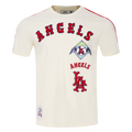 MLB LOS ANGELES ANGELS RETRO CLASSIC MEN'S STRIPED TOP (EGGSHELL/ RED)