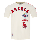 MLB LOS ANGELES ANGELS RETRO CLASSIC MEN'S STRIPED TOP (EGGSHELL/ RED)
