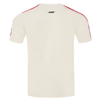 MLB LOS ANGELES ANGELS RETRO CLASSIC MEN'S STRIPED TOP (EGGSHELL/ RED)