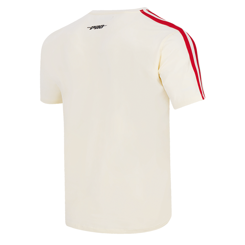 MLB LOS ANGELES ANGELS RETRO CLASSIC MEN'S STRIPED TOP (EGGSHELL/ RED)