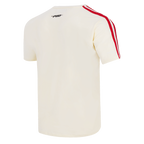 MLB LOS ANGELES ANGELS RETRO CLASSIC MEN'S STRIPED TOP (EGGSHELL/ RED)