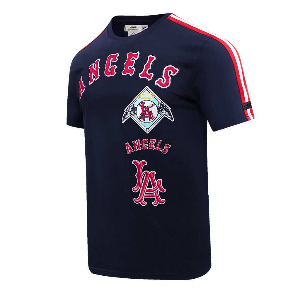 MLB LOS ANGELES ANGELS RETRO CLASSIC MEN'S STRIPED TOP (MIDNIGHT NAVY/RED)