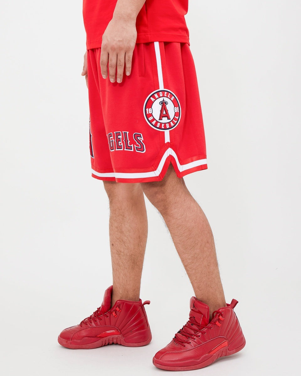 MLB LOS ANGELES ANGELS CLASSIC CHENILLE MEN'S SHORT (RED)