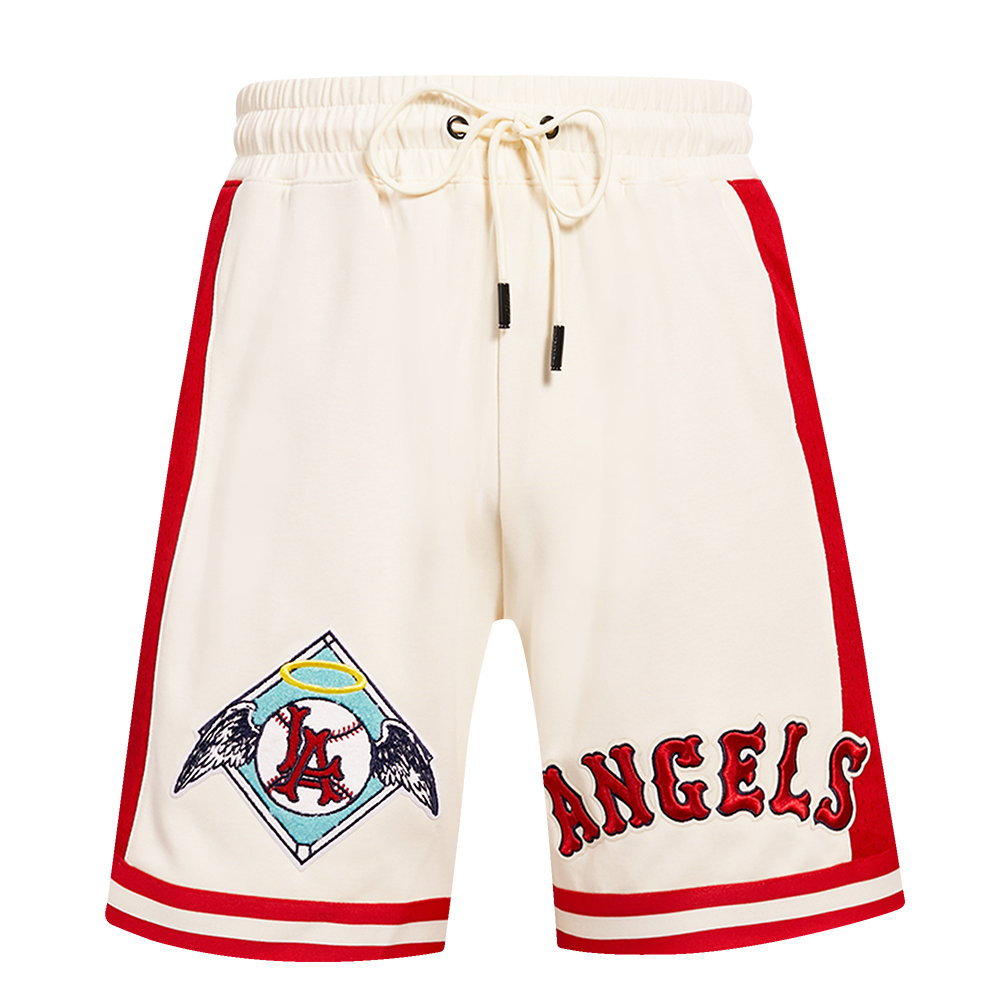 MLB LOS ANGELES ANGELS RETRO CLASSIC MEN'S 2.0 SHORT (EGGSHELL/ RED)