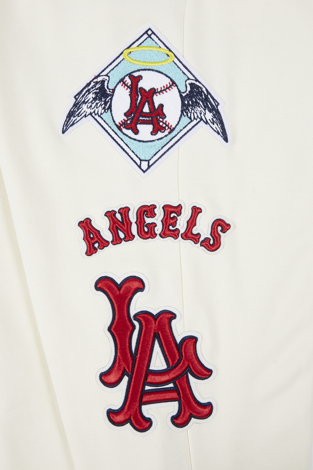 MLB LOS ANGELES ANGELS RETRO CLASSIC MEN'S SWEATPANT (EGGSHELL/ RED)