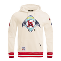 MLB LOS ANGELES ANGELS RETRO CLASSIC MEN'S PULLOVER HOODIE (EGGSHELL/RED)