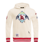 MLB LOS ANGELES ANGELS RETRO CLASSIC MEN'S PULLOVER HOODIE (EGGSHELL/RED)