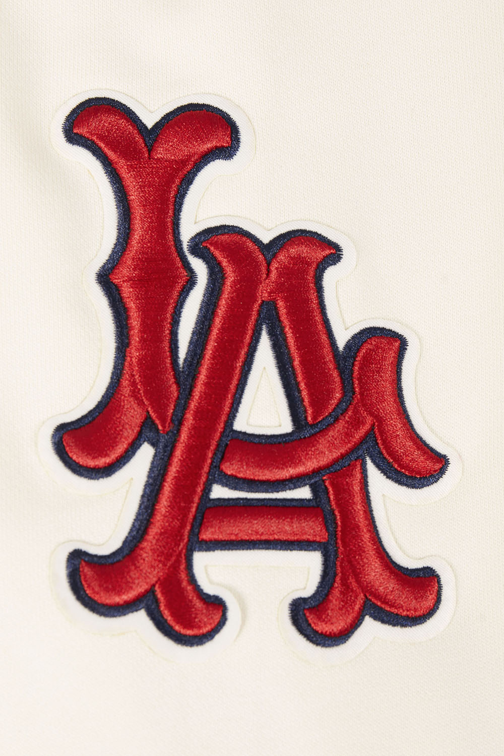 MLB LOS ANGELES ANGELS RETRO CLASSIC MEN'S PULLOVER HOODIE (EGGSHELL/RED)