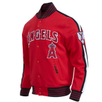 MLB LOS ANGELES ANGELS CURRENT LOGO PRO GAME DAY MEN'S DK JACKET (RED/BLACK/WHITE)