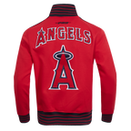 MLB LOS ANGELES ANGELS CURRENT LOGO PRO GAME DAY MEN'S DK JACKET (RED/BLACK/WHITE)