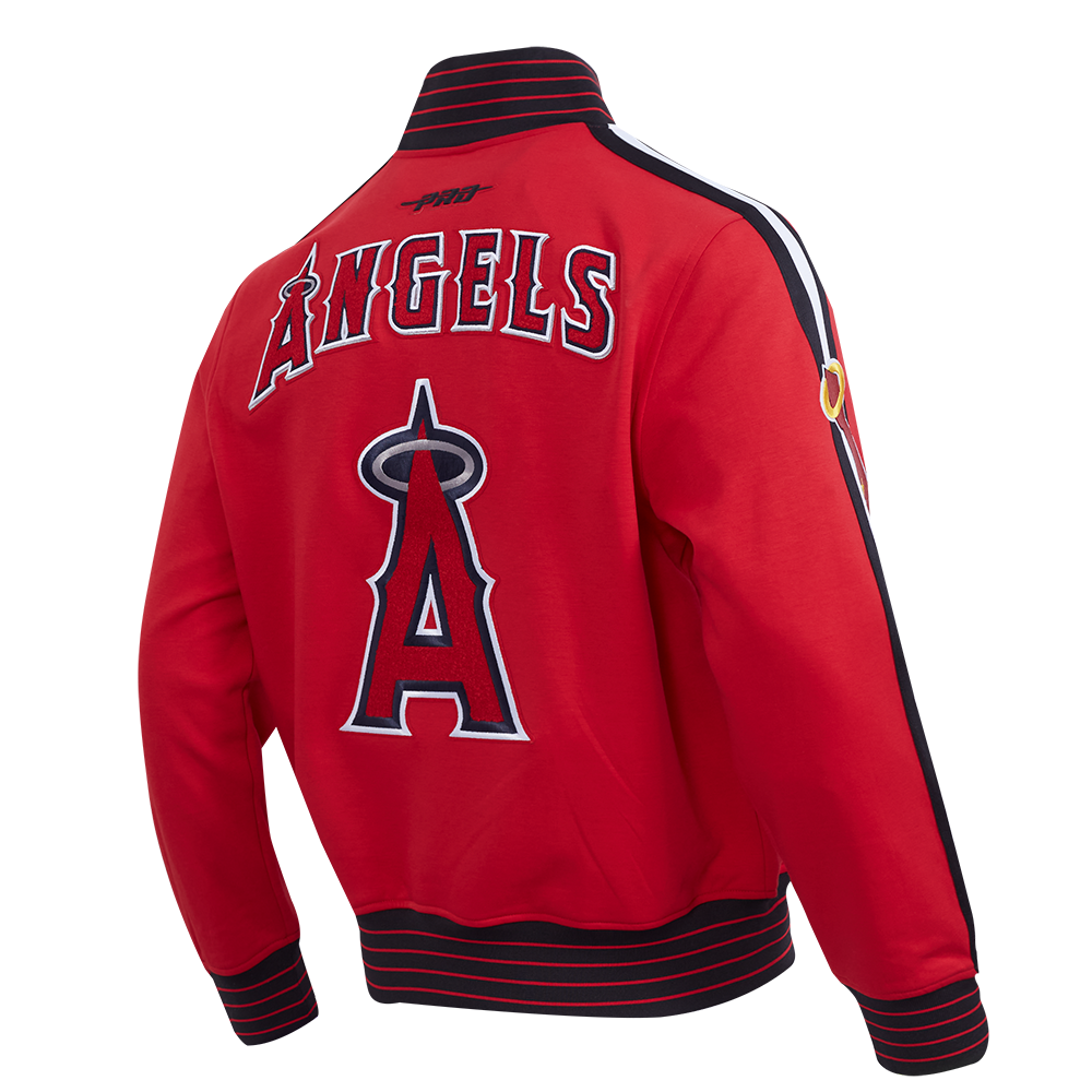 MLB LOS ANGELES ANGELS CURRENT LOGO PRO GAME DAY MEN'S DK JACKET (RED/BLACK/WHITE)