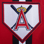 MLB LOS ANGELES ANGELS CURRENT LOGO PRO GAME DAY MEN'S DK JACKET (RED/BLACK/WHITE)
