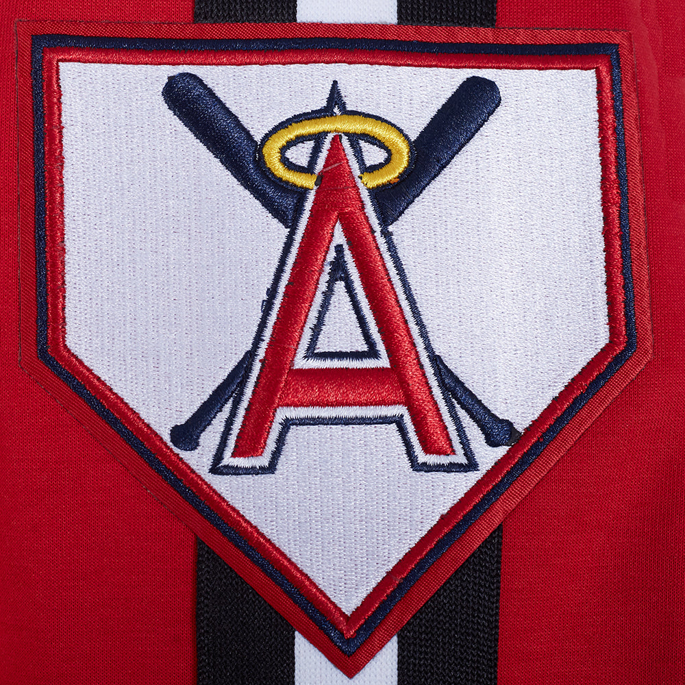 MLB LOS ANGELES ANGELS CURRENT LOGO PRO GAME DAY MEN'S DK JACKET (RED/BLACK/WHITE)