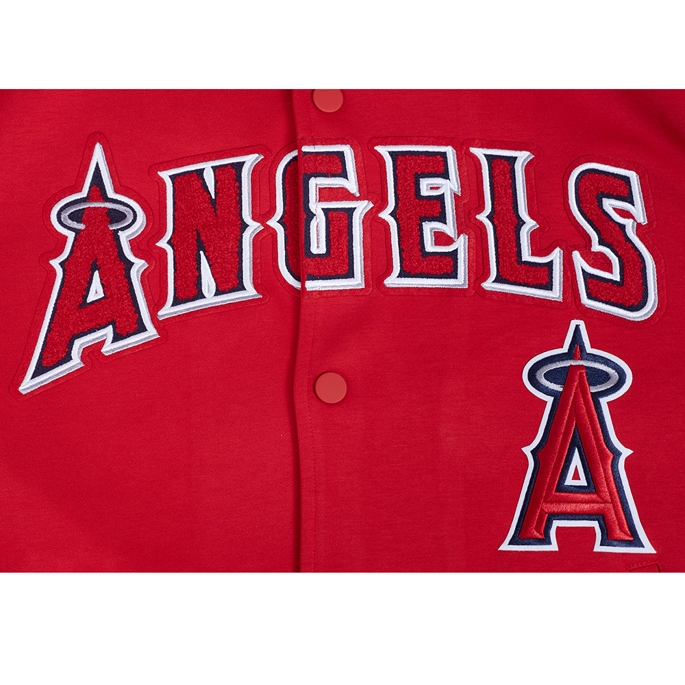 MLB LOS ANGELES ANGELS CURRENT LOGO PRO GAME DAY MEN'S DK JACKET (RED/BLACK/WHITE)