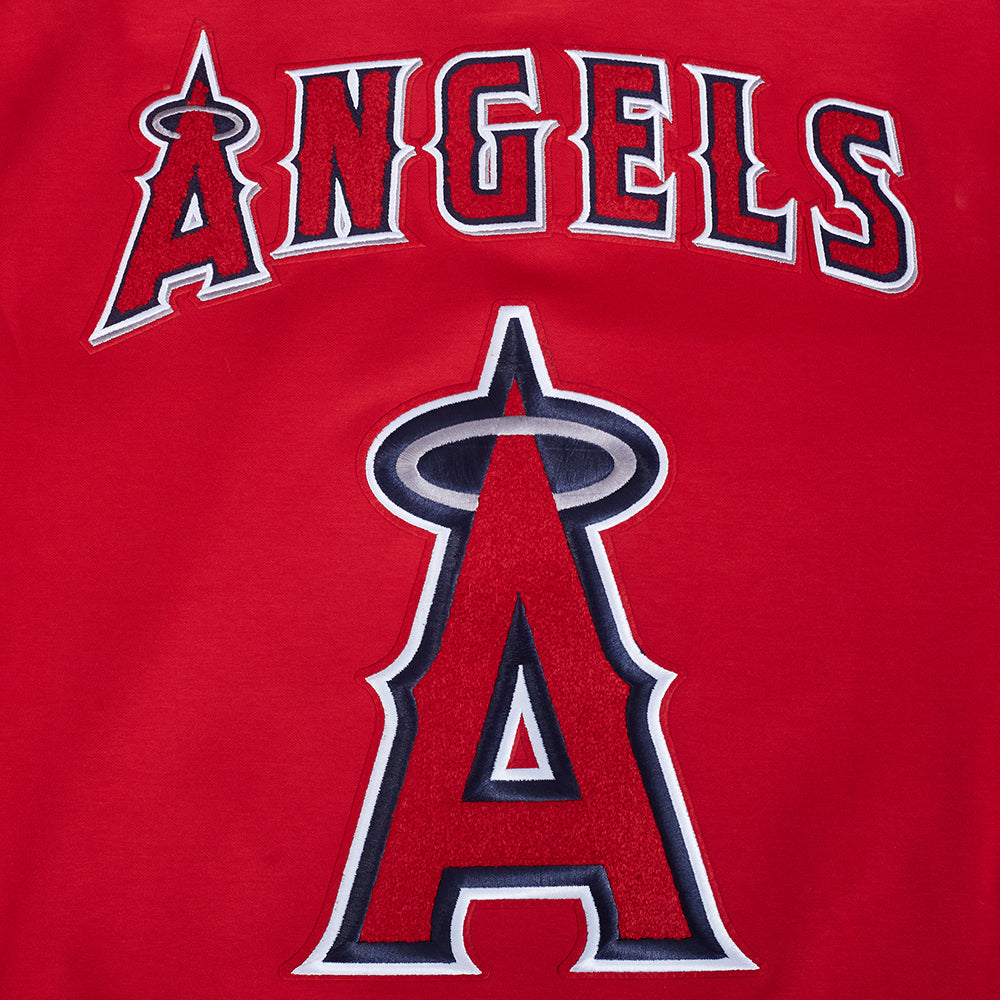 MLB LOS ANGELES ANGELS CURRENT LOGO PRO GAME DAY MEN'S DK JACKET (RED/BLACK/WHITE)