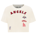 MLB LOS ANGELES ANGELS RETRO CLASSIC WOMEN'S BOXY TOP (EGGSHELL)