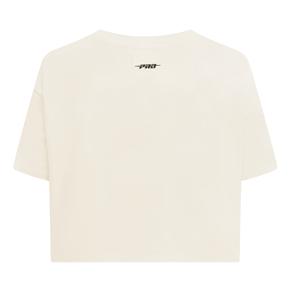 MLB LOS ANGELES ANGELS RETRO CLASSIC WOMEN'S BOXY TOP (EGGSHELL)