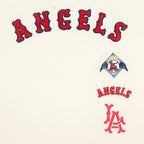 MLB LOS ANGELES ANGELS RETRO CLASSIC WOMEN'S BOXY TOP (EGGSHELL)