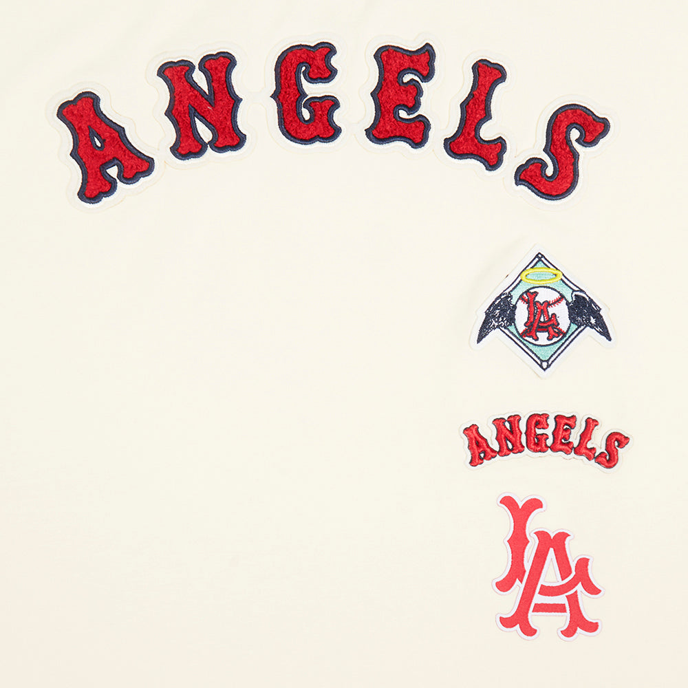 MLB LOS ANGELES ANGELS RETRO CLASSIC WOMEN'S BOXY TOP (EGGSHELL)