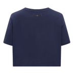 MLB LOS ANGELES ANGELS RETRO CLASSIC WOMEN'S SINGLE JERSEY BOXY TOP (MIDNIGHT NAVY)