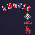 MLB LOS ANGELES ANGELS RETRO CLASSIC WOMEN'S SINGLE JERSEY BOXY TOP (MIDNIGHT NAVY)