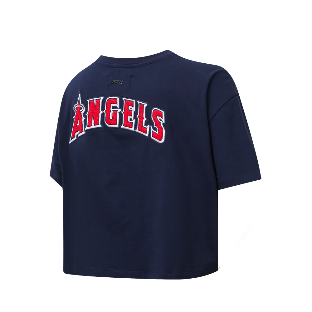 MLB LOS ANGELES ANGELS CLASSIC WOMEN'S BOXY TOP (MIDNIGHT NAVY)