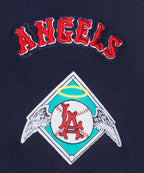 MLB LOS ANGELES ANGELS RETRO CLASSIC CHANDAIL À CAPUCHON COURT CÔTELÉ POUR FEMME (MARINE MINUIT/ROUGE/MARINE MINUIT)