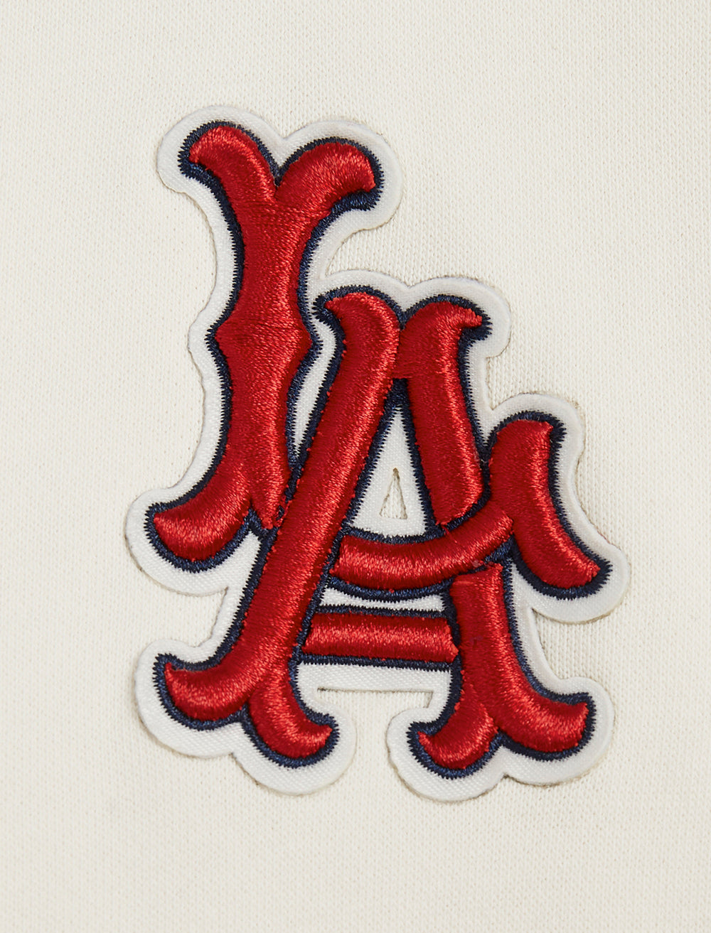 MLB LOS ANGELES ANGELS RETRO CLASSIC WOMEN'S RIB CREWNECK (EGGSHELL/ RED)