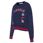 MLB LOS ANGELES ANGELS RETRO CLASSIC WOMEN'S RIB CREWNECK (MIDNIGHT NAVY/RED/MIDNIGHT NAVY)
