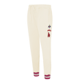 MLB LOS ANGELES ANGELS RETRO CLASSIC WOMEN'S RIB SWEATPANT (EGGSHELL/ RED)