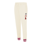 MLB LOS ANGELES ANGELS RETRO CLASSIC WOMEN'S RIB SWEATPANT (EGGSHELL/ RED)