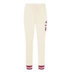 MLB LOS ANGELES ANGELS RETRO CLASSIC WOMEN'S RIB SWEATPANT (EGGSHELL/ RED)