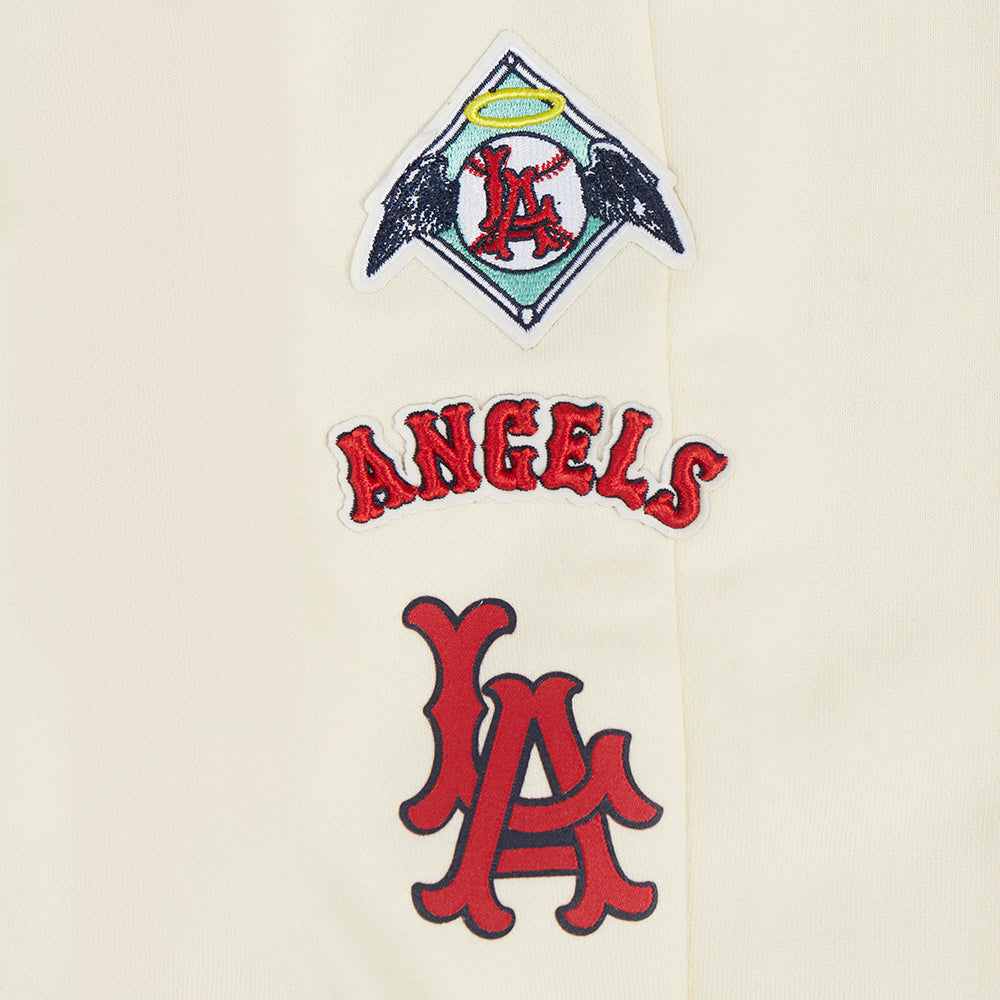 MLB LOS ANGELES ANGELS RETRO CLASSIC WOMEN'S RIB SWEATPANT (EGGSHELL/ RED)