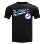 MLB LOS ANGELES DODGERS SCRIPT TAIL HAUT EN JERSEY SIMPLE POUR HOMME (NOIR)