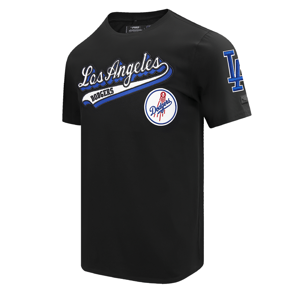 MLB LOS ANGELES DODGERS SCRIPT TAIL HAUT EN JERSEY SIMPLE POUR HOMME (NOIR)